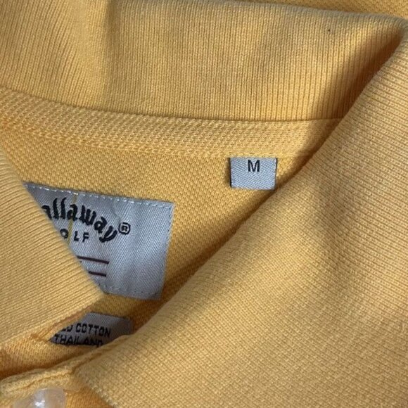 Callaway Golf Polo Shirt Mens Medium Orange Activewear - Picture 5 of 8
